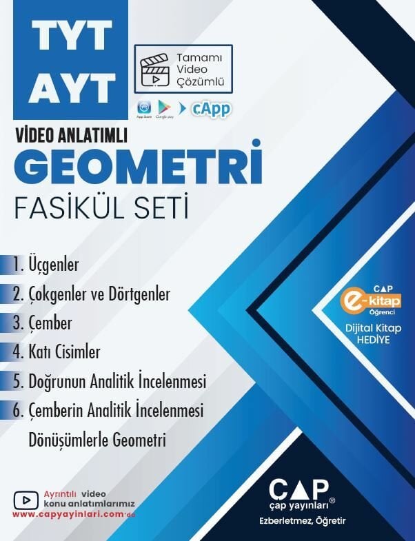 Çap Yayınları YKS TYT AYT Set Geometri - 2023