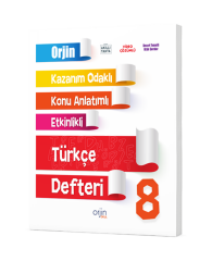 Orjin 8.Sınıf Türkçe Defteri
