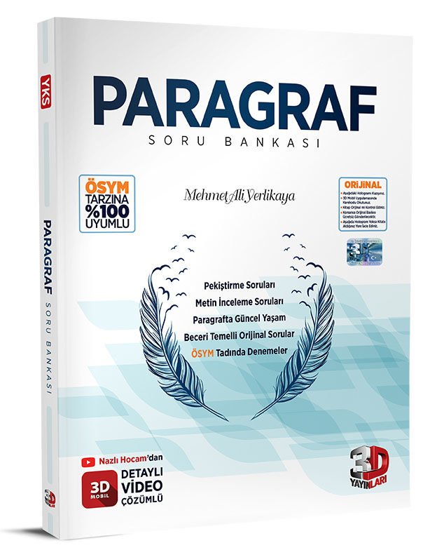 2023 3D Yayınları Paragraf Soru Bankası