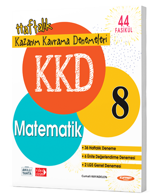Kurmay Yayınları 8.Sınıf Matematik Haftalık Kazanım Kavrama Denemeleri (44 Fasikül)