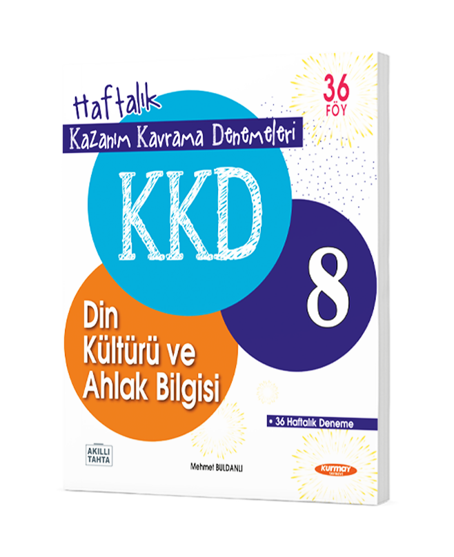 Kurmay Yayınları 8.Sınıf  Din Kültürü Ve Ahlak Bilgisi Haftalık Kazanım Kavrama Denemeleri (36 Fasikül)