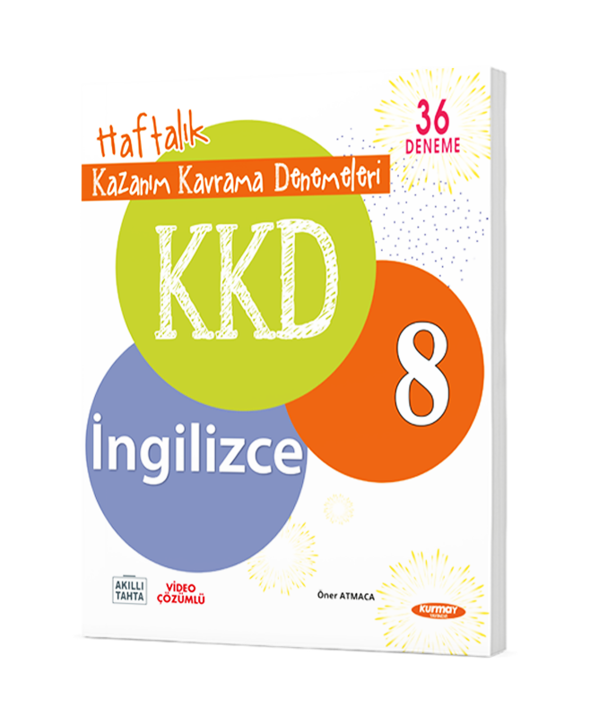 Kurmay Yayınları 8.Sınıf  İngilizce Haftalık Kazanım Kavrama Denemeleri (36 Fasikül)