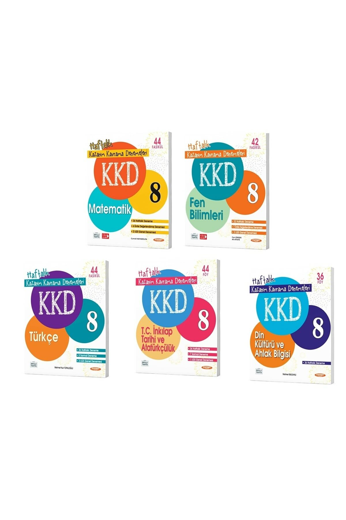 Kurmay Yayınları 8.Sınıf  Tüm Dersler Haftalık Paket Deneme (64 Fasikül)