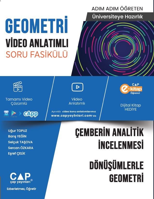 Çap Yayınları Üniversite Hazırlık Geometri Ka-Sb Çem Anl İnc Dönş. - 2023