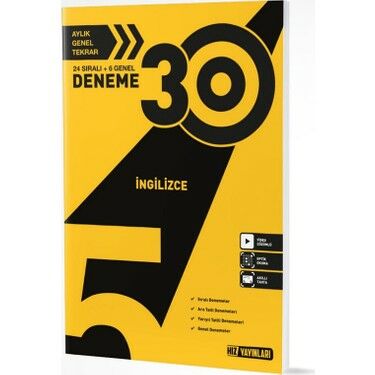 Hız Yayınları 5. Sınıf İngilizce 30 lu Deneme
