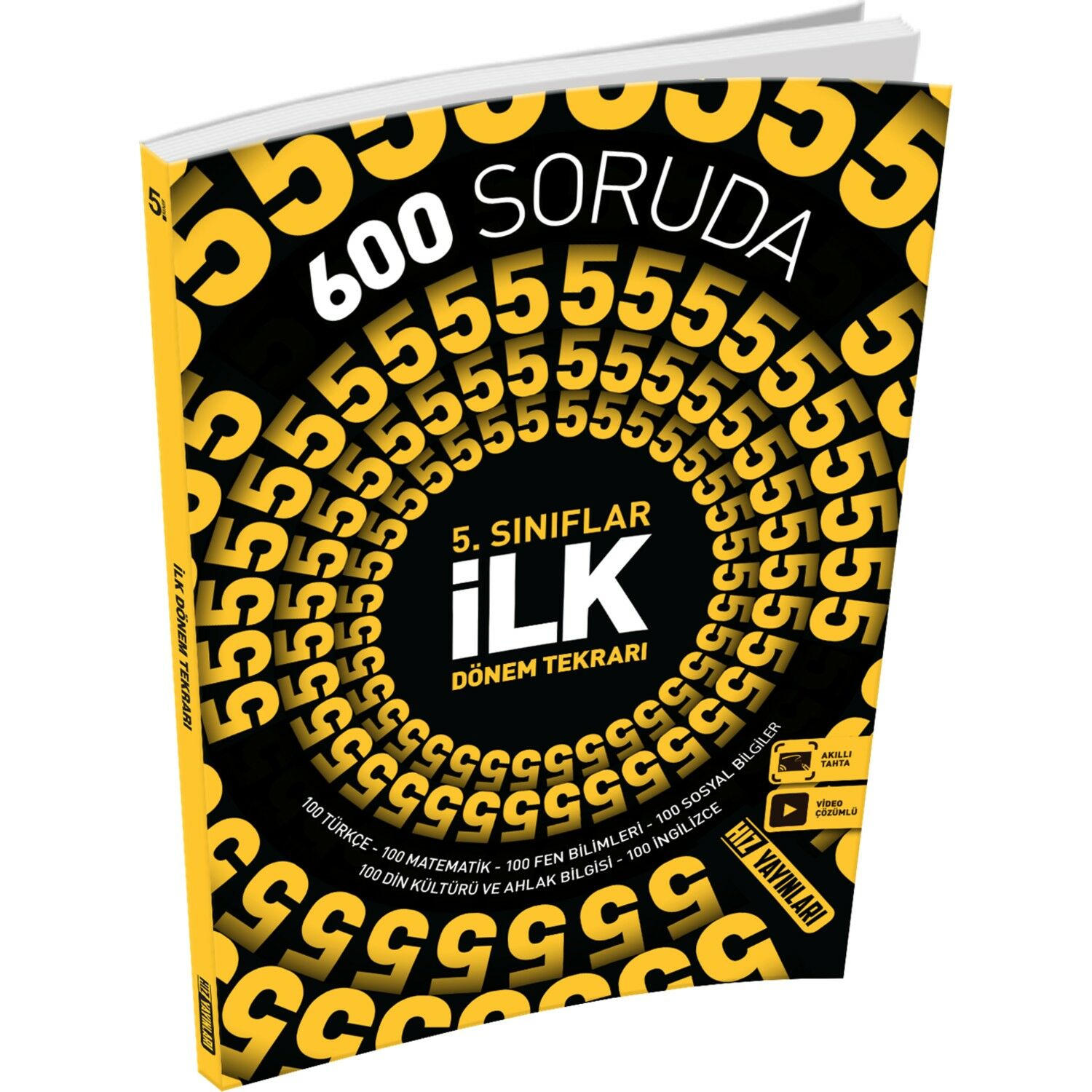Hız Yayınları 5. Sınıf Tüm Dersler 600 Soruda İlk Dönem Tekrarı