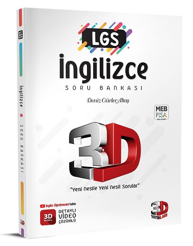 3D Yayınları LGS İngilizce Soru Bankası