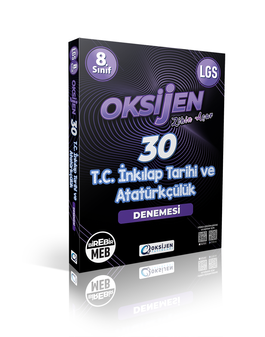Oksijen Yayınları 8. Sınıf 30'lu İnkılap Tarihi Deneme