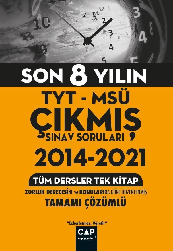 Çap Yayınları YKS AYT Çıkmış Sınav Soruları Tüm Tek 2014-2021 Tm-2022