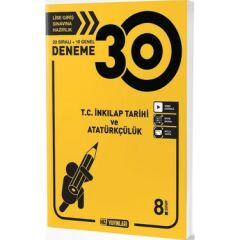Hız Yayınları 8. Sınıf T.C İnkılap Tarihi ve Atatürkçülük 30 lu  Deneme