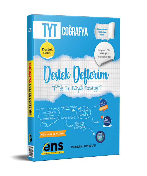 Ens Destek Yayınları TYT Destek Defterim Coğrafya - 2022-23