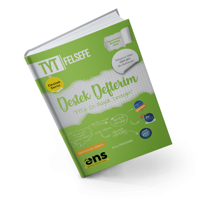 Ens Destek Yayınları TYT Destek Defterim Felsefe - 2021