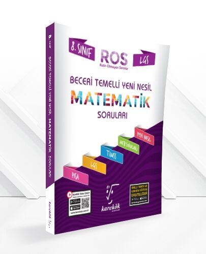 Karekök Yayınları 8.Sınıf LGS Yeni Nesil Beceri Temelli Matematik Soruları (ROS)