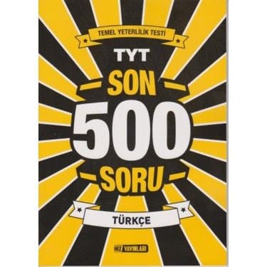 Hız Yayınları TYT Türkçe Soru Bankası Son 500