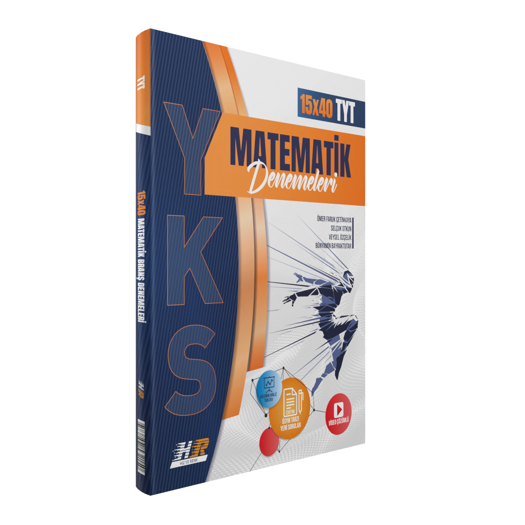 Hız Ve Renk Yayınları TYT Deneme Matematik (12*40) - 2022