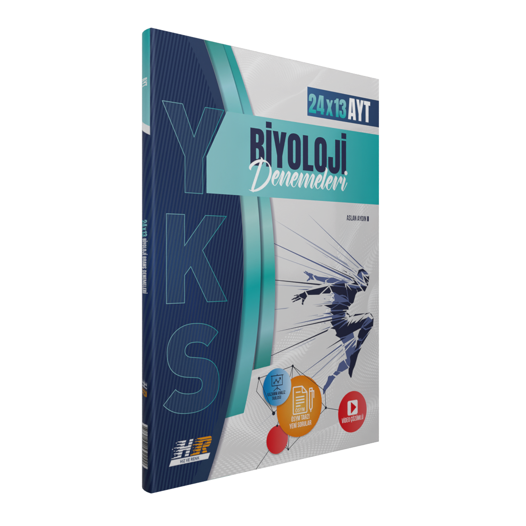Hız Ve Renk Yayınları YKS AYT Deneme Biyoloji  (24*13)- 2022