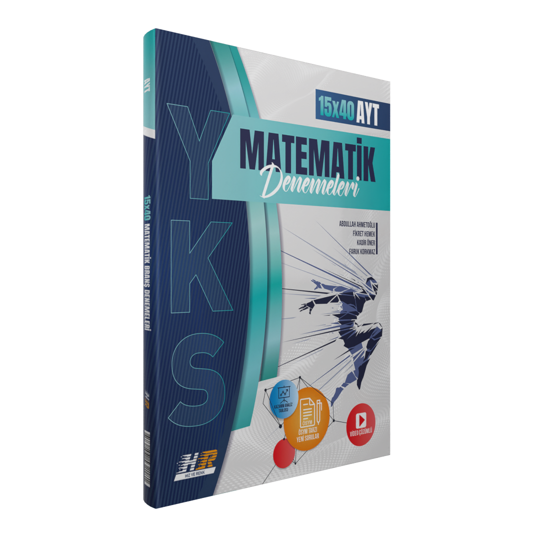 Hız Ve Renk Yayınları YKS AYT Deneme Matematik (15*40)- 2022