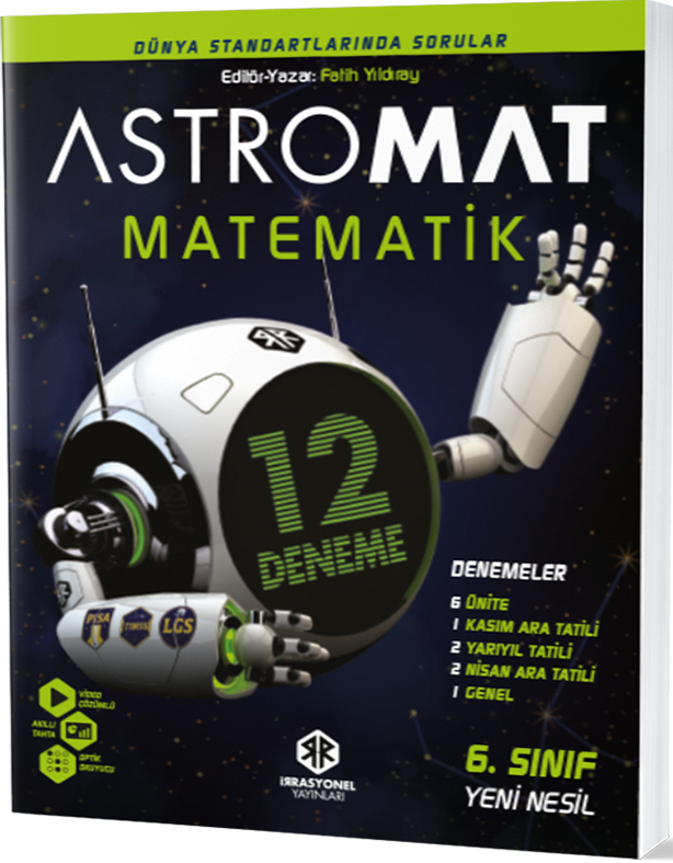 İrrasyonel Yayınları 6. Sınıf Matematik Yeni Nesil 12 li Deneme