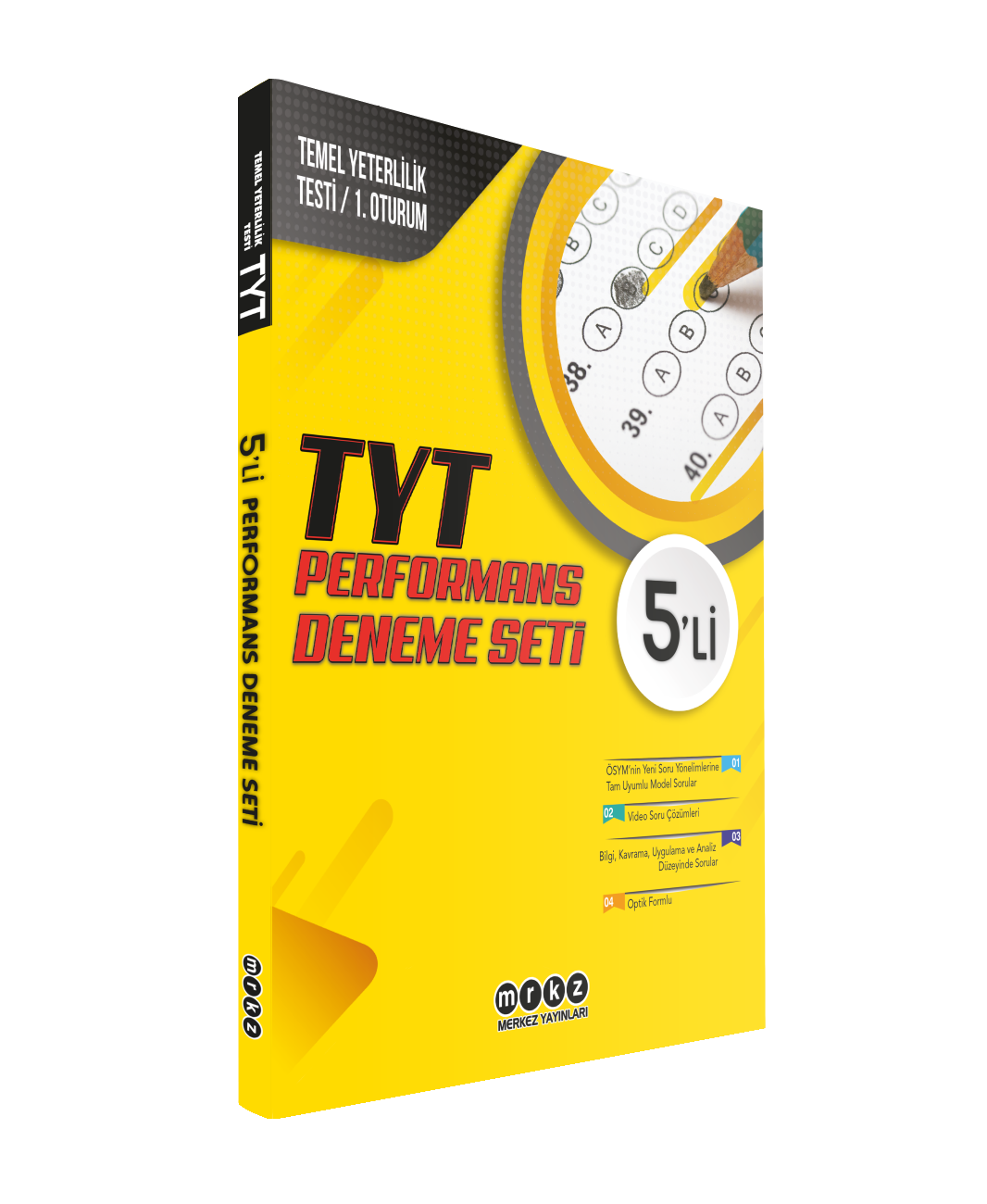 Merkez Analitik Yayınları TYT Performans 5'li Deneme Seti - 2022