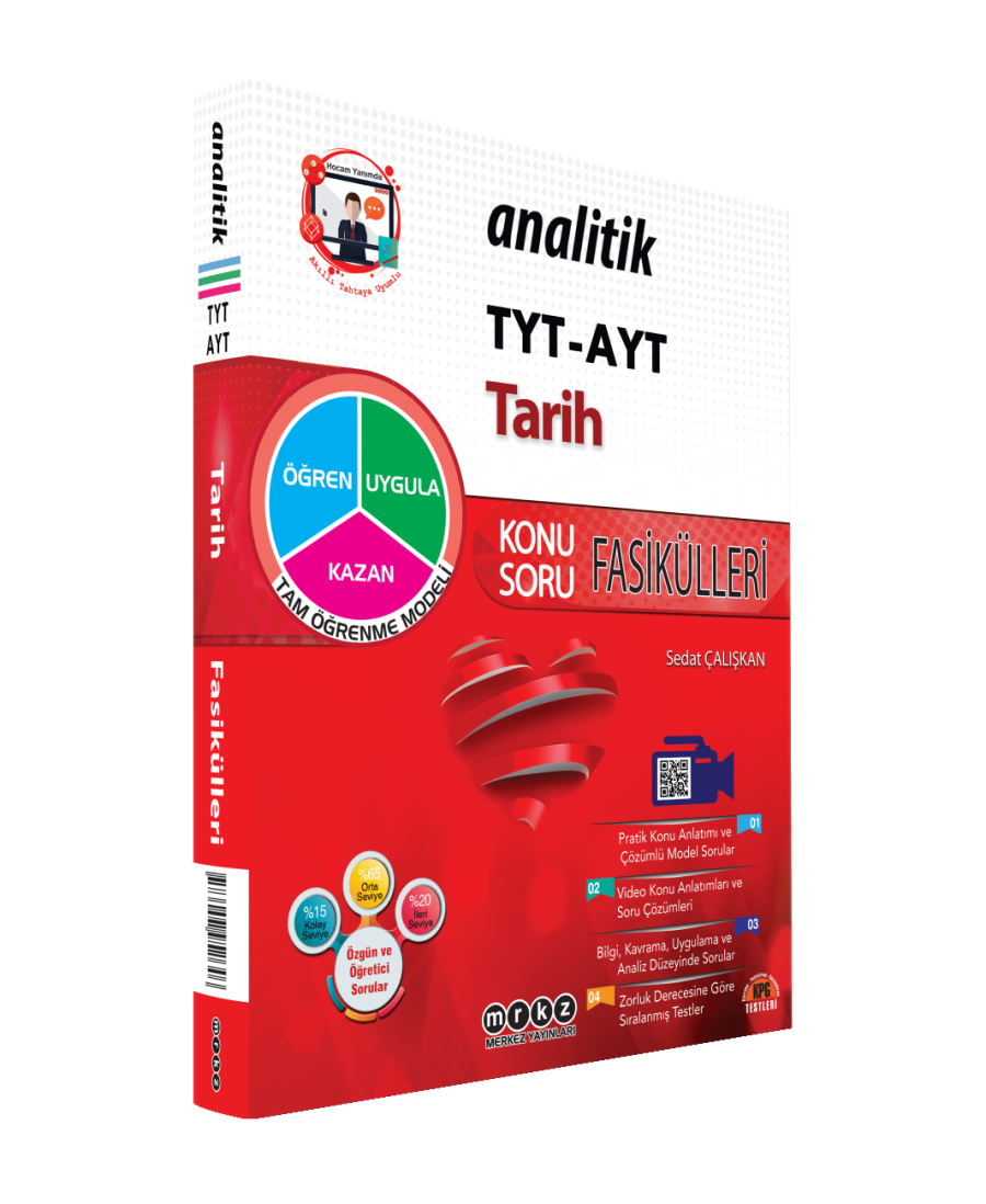 Merkez Analitik Yayınları YKS TYT AYT Analitik Ka.Sb. Tarih - 2022