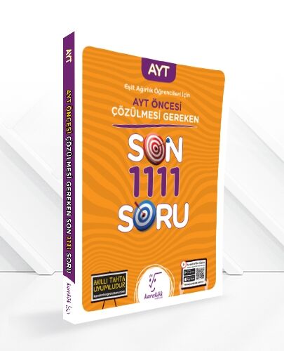 Karekök Yayınları AYT Eşit Ağırlık Öğrencileri İçin AYT Öncesi Son 1111 Soru