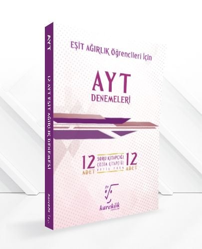Karekök Yayınları AYT Eşit Ağırlık 12'li Deneme Seti