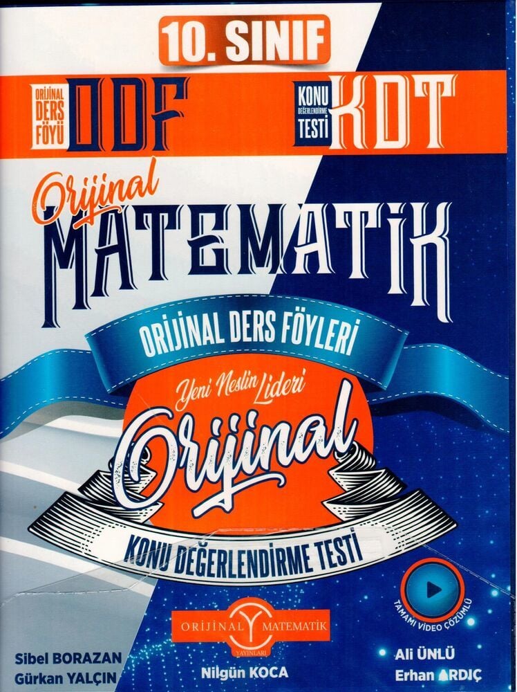 Orijinal Yayınları 10.Sınıf Matematik Odf-Kdt Seti - 2022-23