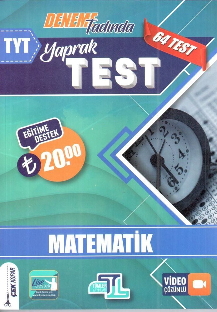Tümler Yayınları TYT Yaprak Test Matematik - 2022