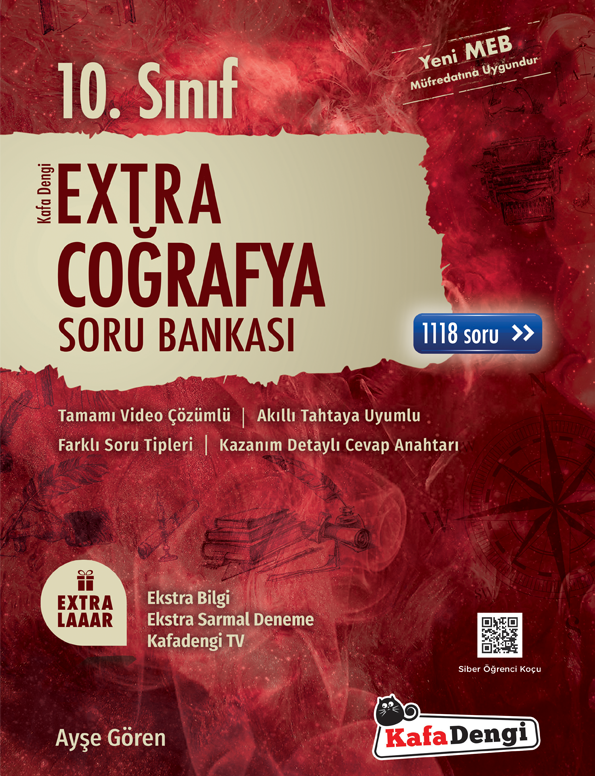 KafaDengi Yayınları 10.Sınıf Extra Coğrafya Soru Bankası