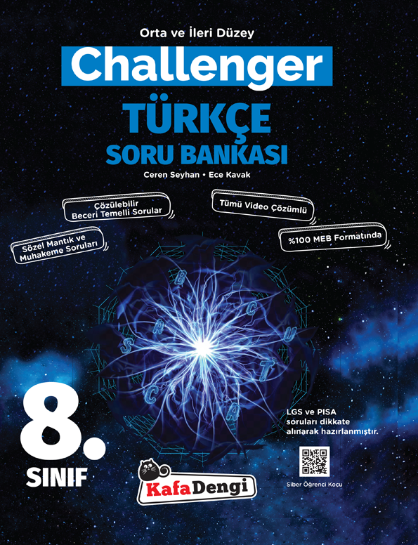 KafaDengi Yayınları 8.Sınıf Challenger Türkçe Soru Bankası