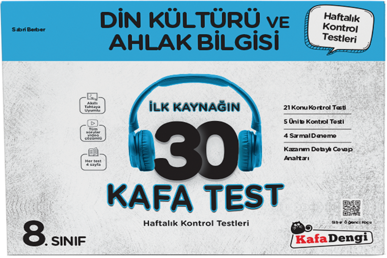 KafaDengi Yayınları 8. Sınıf  Din 30 Kafa Test