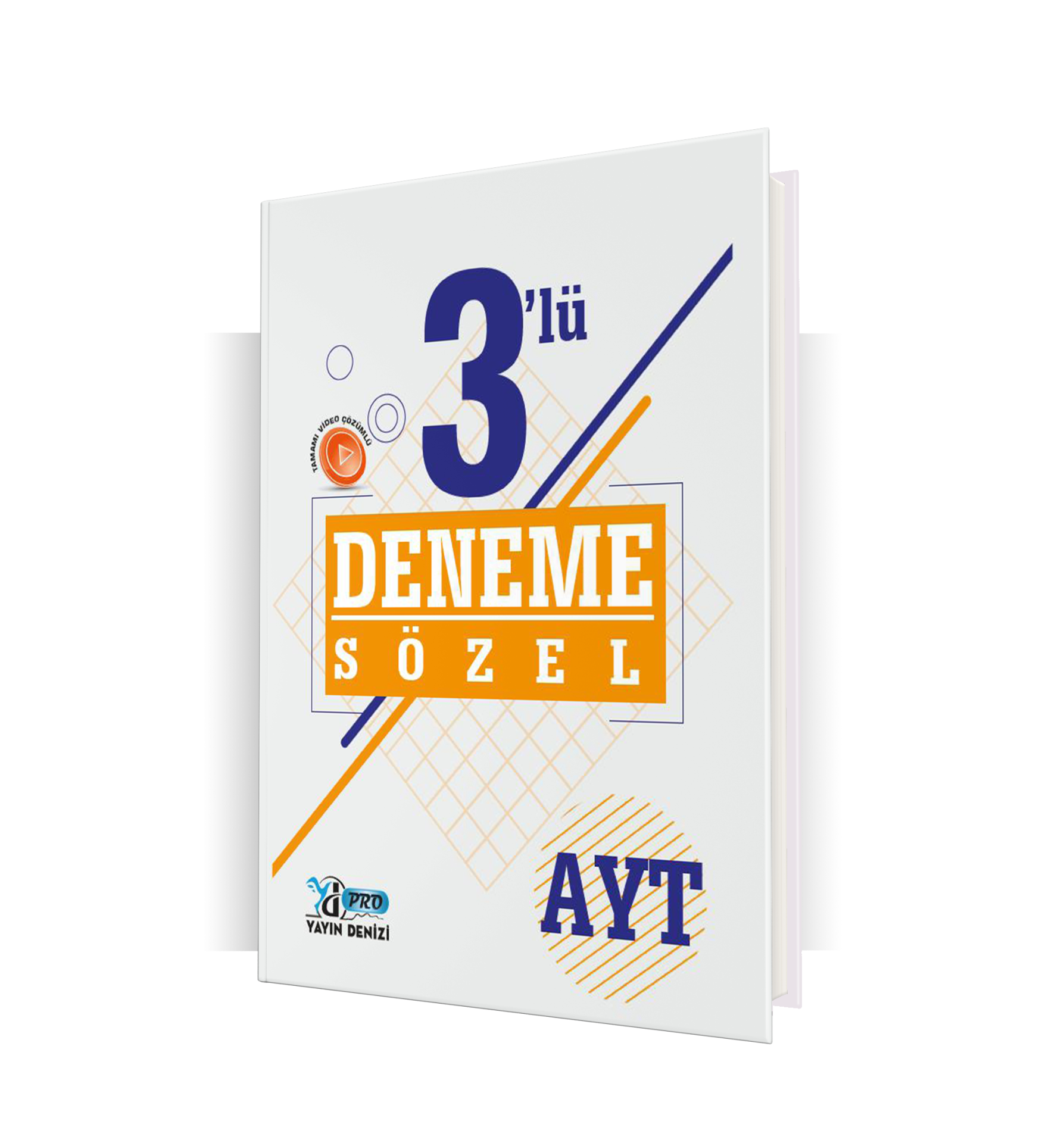Yayın Denizi Yayınları AYT Pro Deneme 3'lü  Sözel - 2022