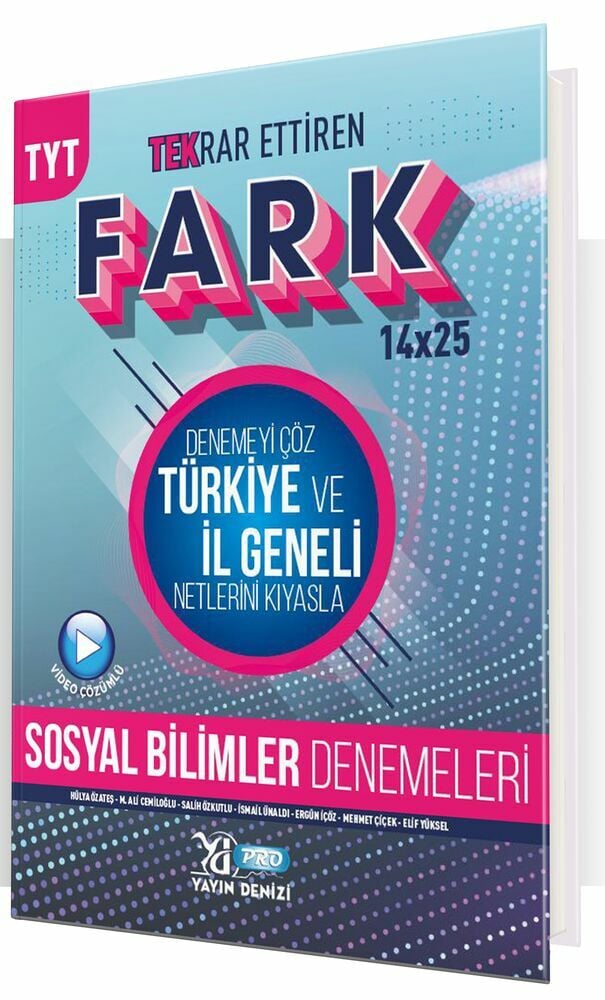 Yayın Denizi Yayınları TYT Pro Fark Deneme Sosyal Bilimler - 2022