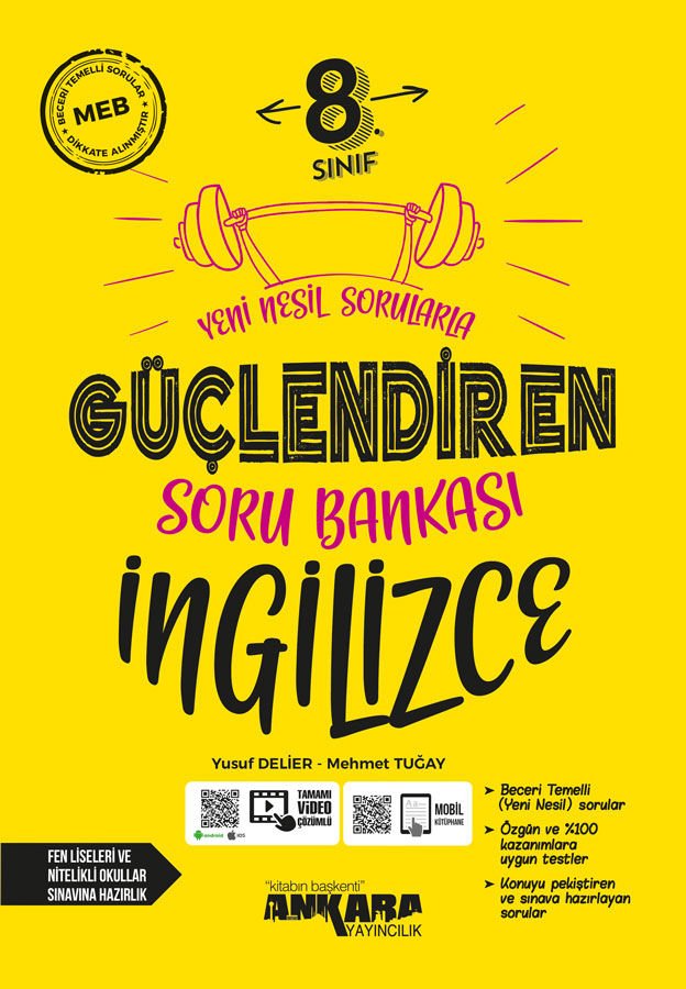 Ankara Yayıncılık 8.Sınıf İngilizce Güçlendiren Soru Bankası (2022)