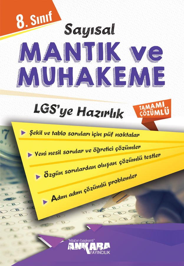 Ankara Yayıncılık 8.Sınıf Sayısal Muhakeme Mantık Çözümlü Soru Bankası