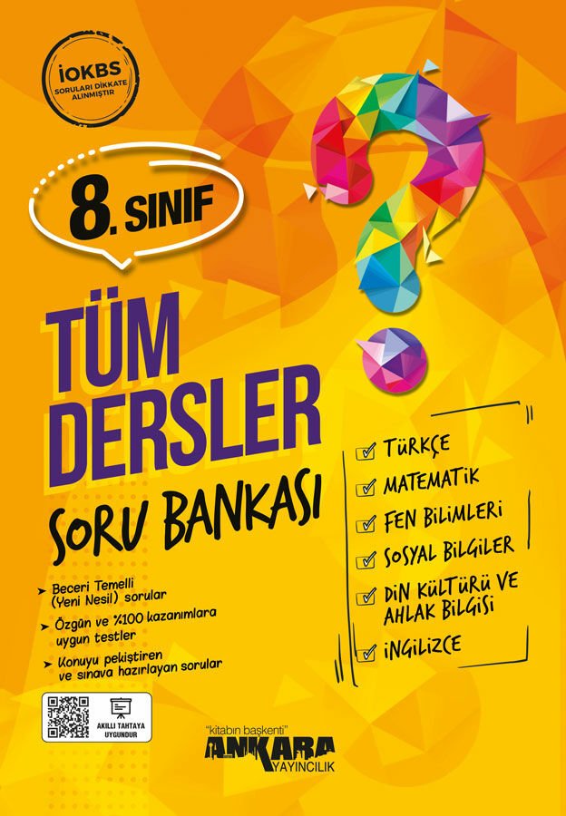 Ankara Yayıncılık 8.Sınıf Tüm Dersler Soru Bankası
