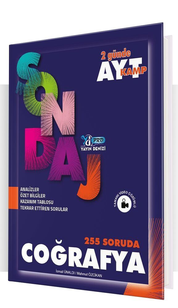 Yayın Denizi Yayınları YKS AYT Pro Sondaj Kamp Coğrafya - 2022