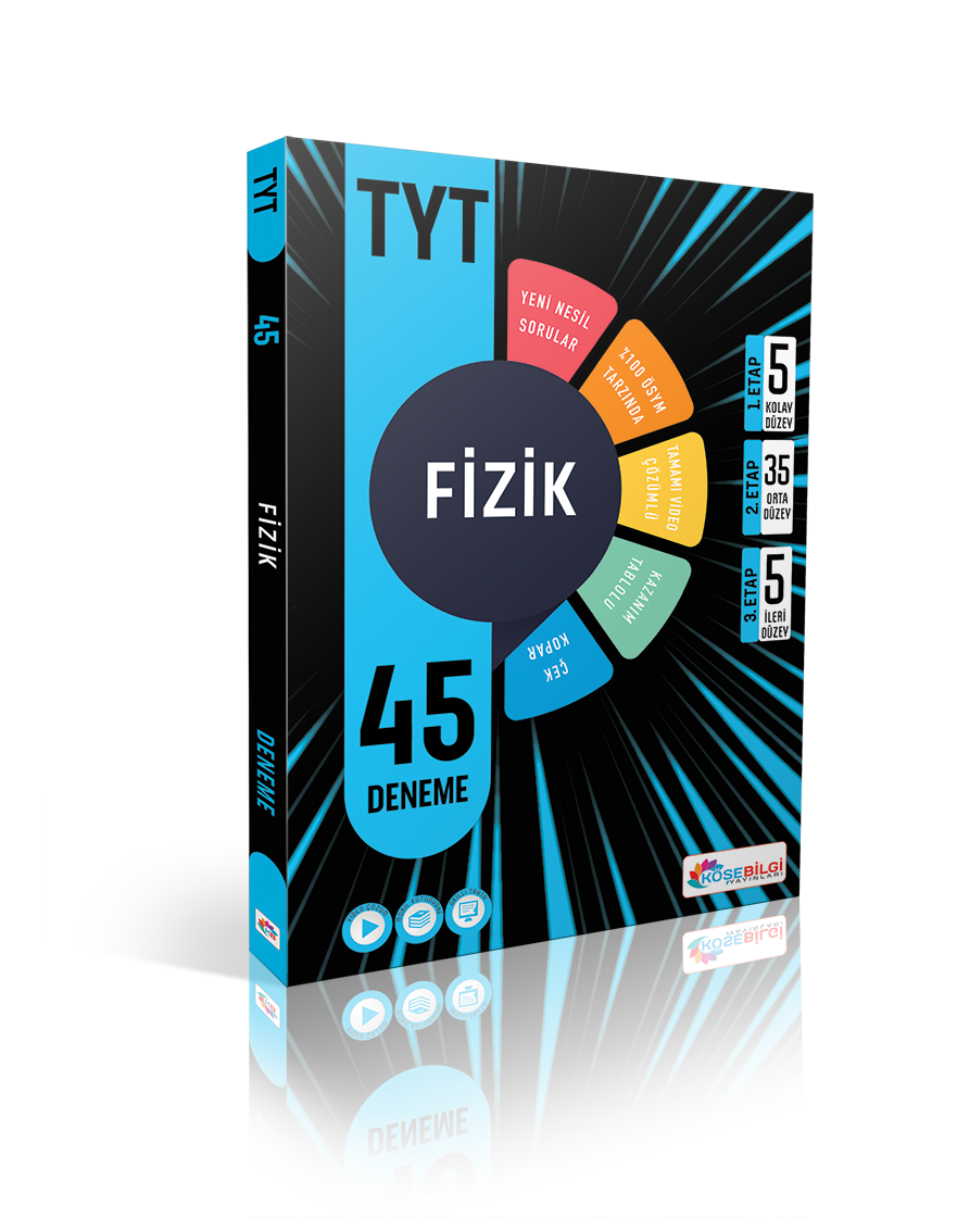 Köşebilgi Yayınları TYT Fizik Video Çözümlü 45 Branş Deneme