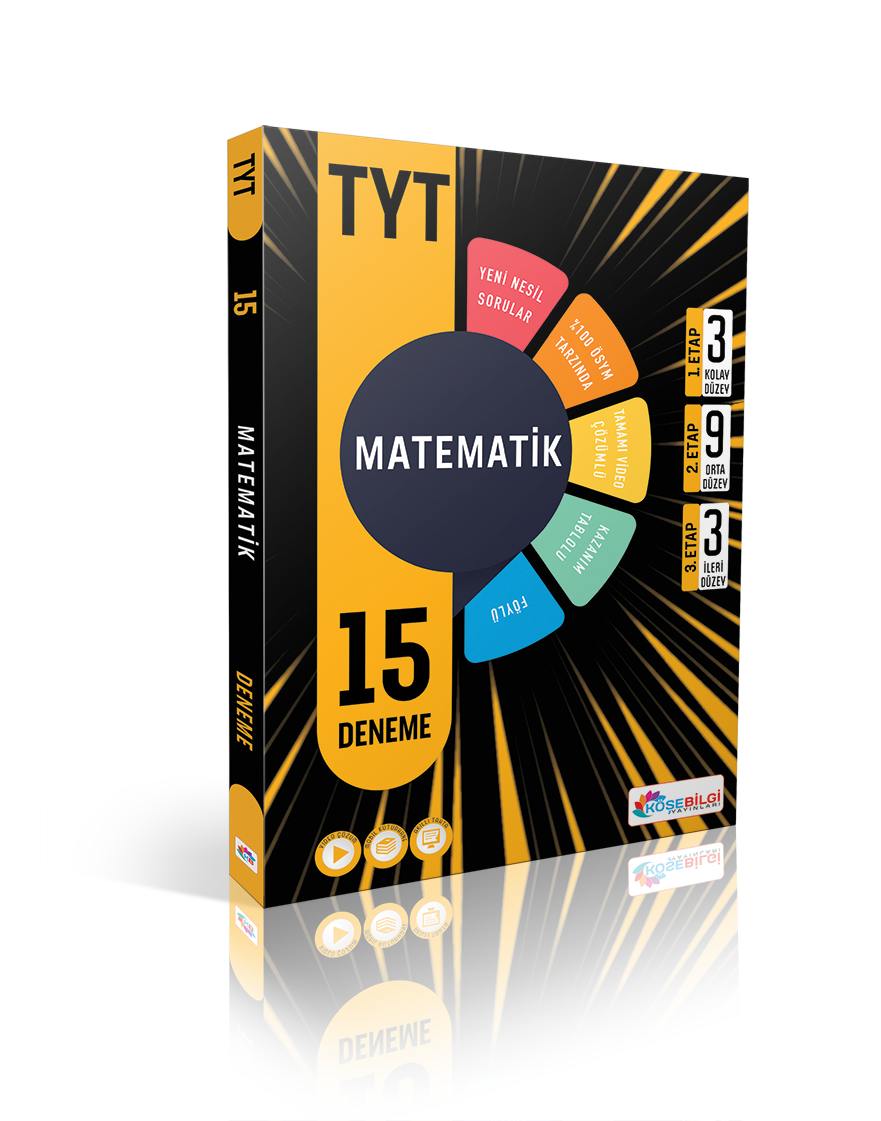 Köşebilgi Yayınları TYT Matematik Video Çözüm. 15 Branş Deneme