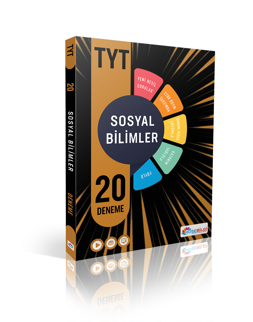 Köşebilgi Yayınları TYT Sosyal Bilimler Video Çözümlü 20 Branş Deneme