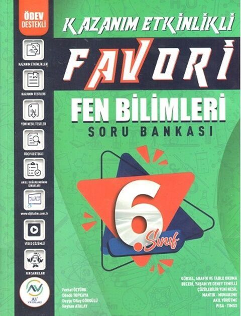 Av Yayınları 6. Sınıf Favori Kaz. Etk. S.B. Fen Bilimleri - 2023