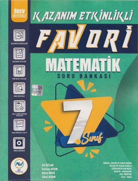 Av Yayınları 7. Sınıf Favori Kaz. Etk. S.B. Matematik - 2023