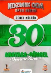 Akademi Denizi Yayıncılık Kpss Kozmik Oda 30 Deneme Anayasa - 2022