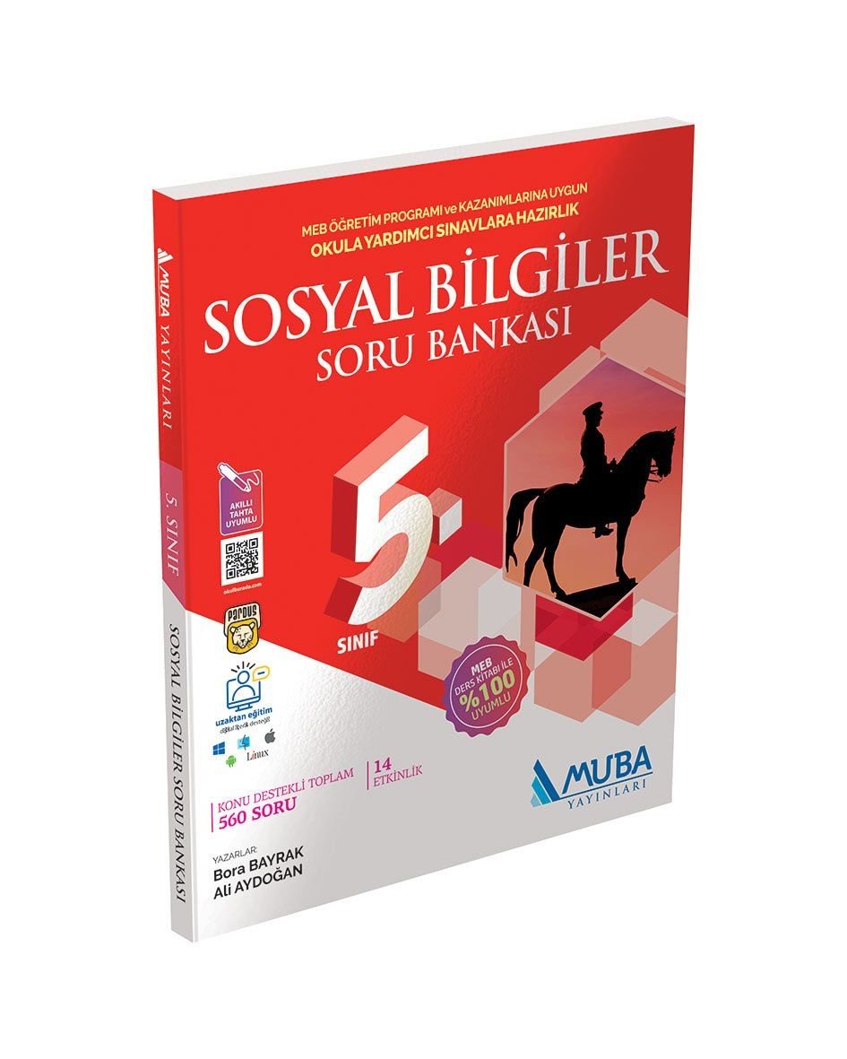 Muba Yayınları 5. Sınıf Sosyal Bilgiler Soru Bankası