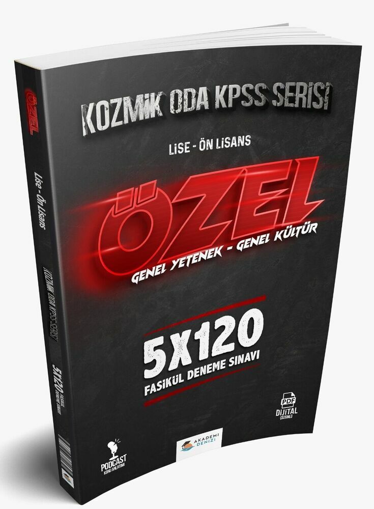 Akademi Denizi Yayıncılık Kpss Kozmik Oda Lise Önlisans 5X120 Deneme -2022