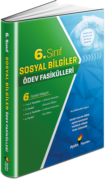 Aydın Yayınları Ortaokul 6 Sosyal Bilgiler Ödev Fasikülleri