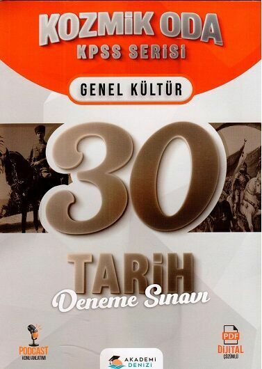 Akademi Denizi Yayıncılık Kpss Kozmik Oda Tarih 30 Deneme -2022