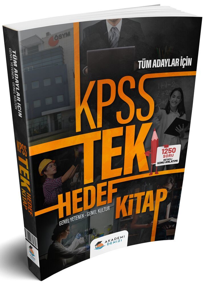Akademi Denizi Yayıncılık Kpss Tek Hedef Kitap 1250 Sor.Kon.Anl -2022