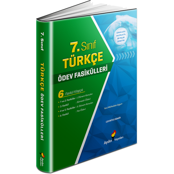 Aydın Yayınları Ortaokul 7 Türkçe Ödev Fasikülleri