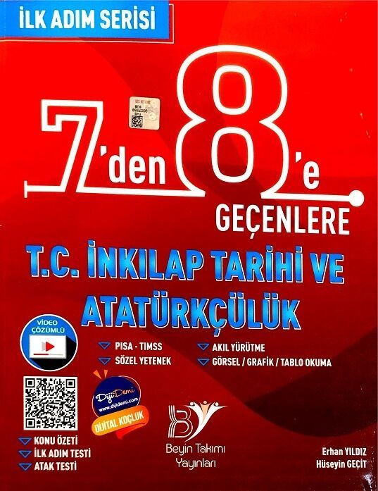 Beyin Takımı Yayınları İlk Adım 7 Den 8 E Geçenlere S.B. İnk.Tarih - 2022
